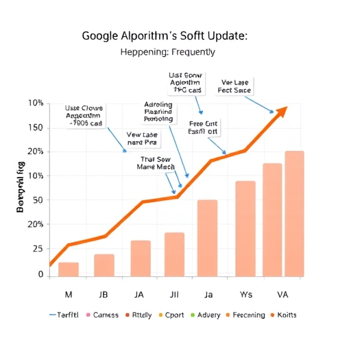 Google 演算法更新的頻繁發生，網站排名變動與流量圖表，站長調整策略以符合品質標準