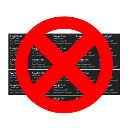 機器人快速產生大量相同低品質 Markdown 頁面，Google 機器人失望地看著，大紅叉標記表示垃圾內容